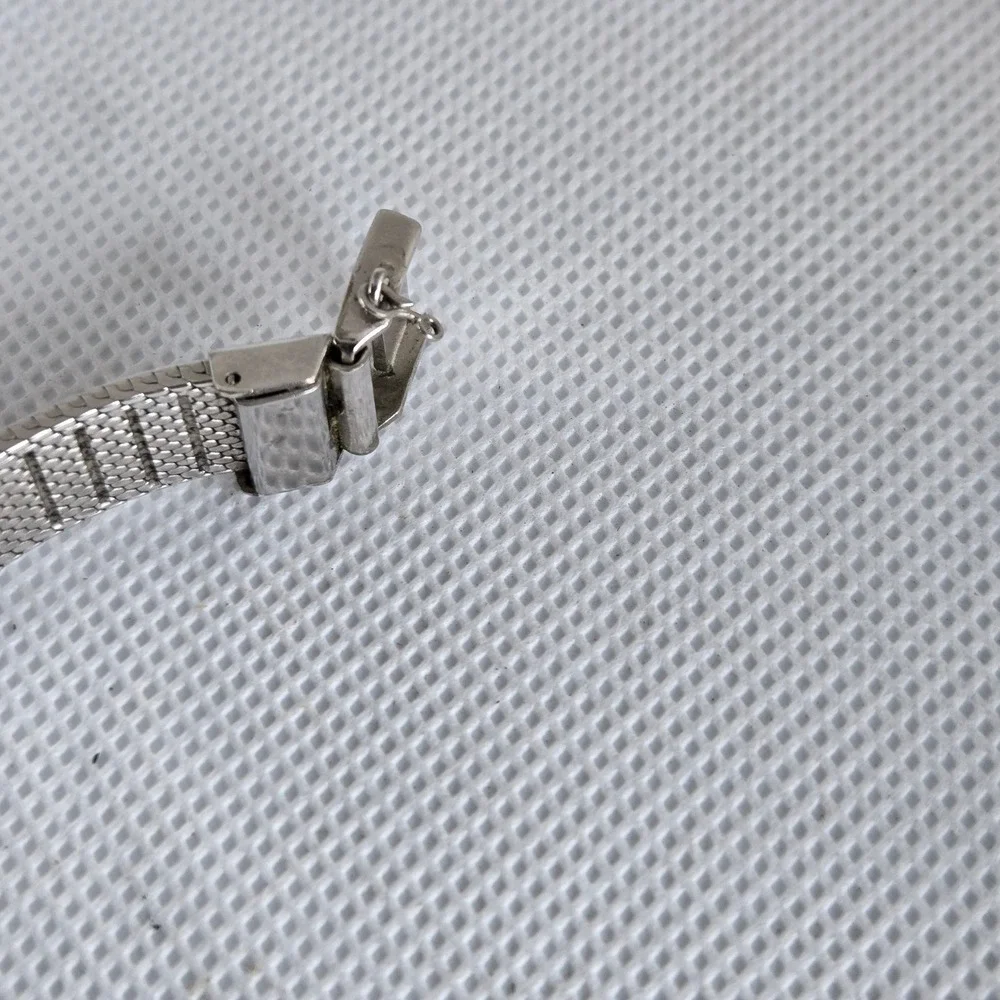 Seiko 2320-5169 Quartz Watch Women Silver Tone Mesh Band S 4.5 Vintage Tested